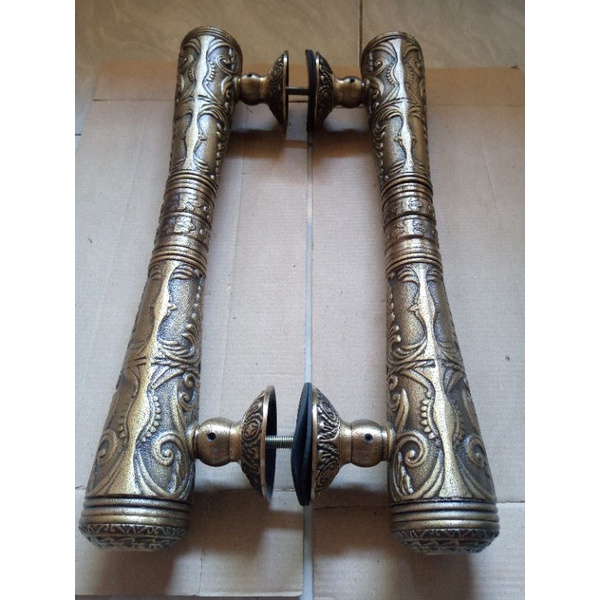 handle pintu rumah/gagang pintu rumah antik kuningan GODO UKIR