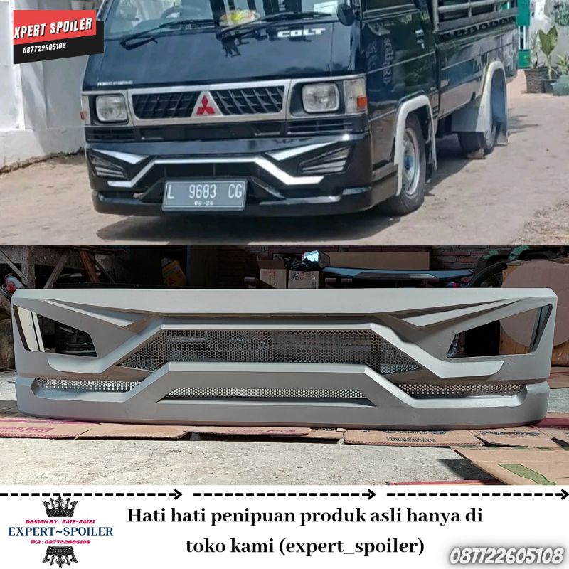 Variasi Bemper Depan L300 Bahan Plat Besi Model Avante