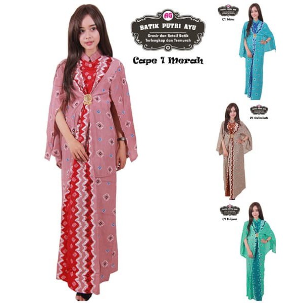Batik Gamis Cape C2