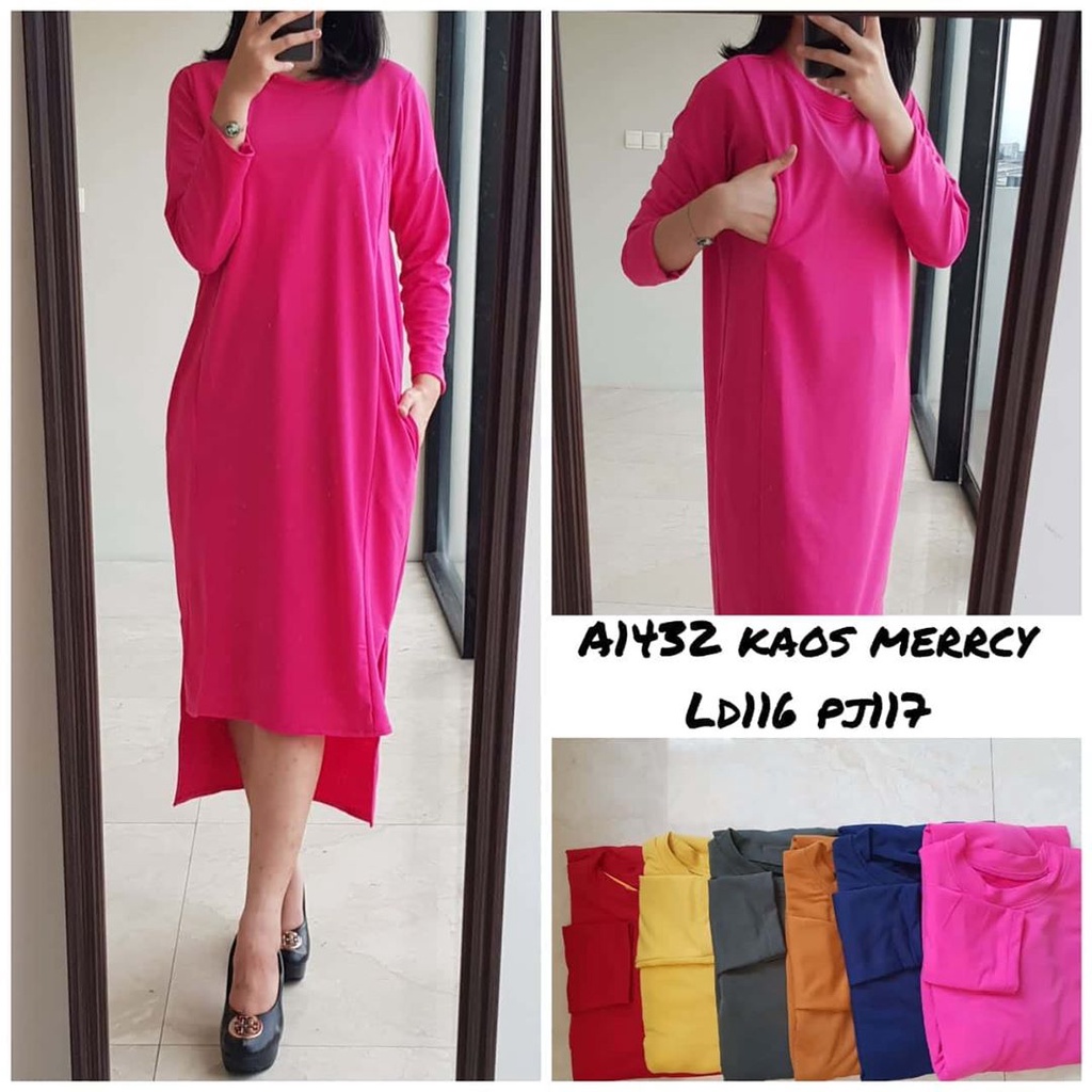 GB Dress Terusan Wanita - Bahan Kaos Mercy