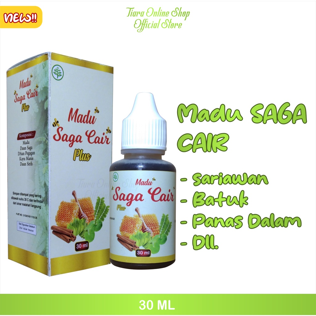 Madu Saga Cair 30 ml Untuk Meredakan Batuk Dan Sariawan