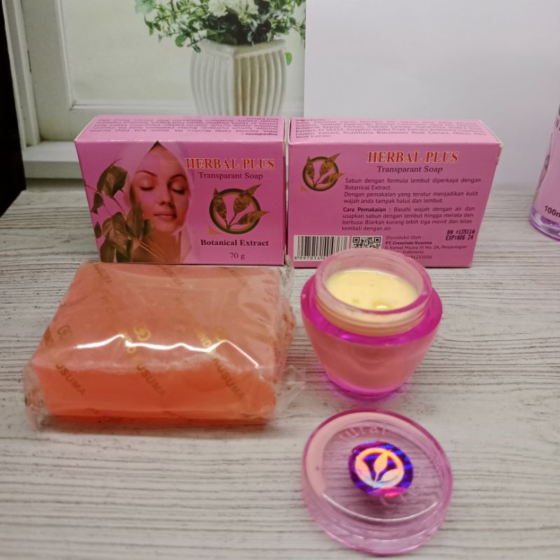 Cream Herbal Plus Original (Paket Sabun+Cream)