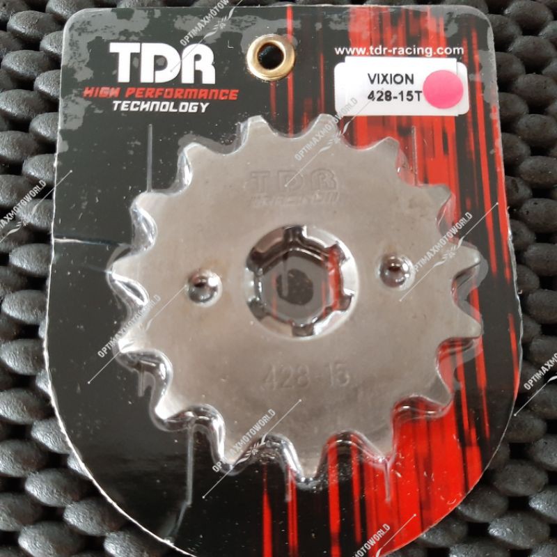 Gear Gir Depan TDR Silver Vixion 428 13T , 428 14T , 428 15T Original