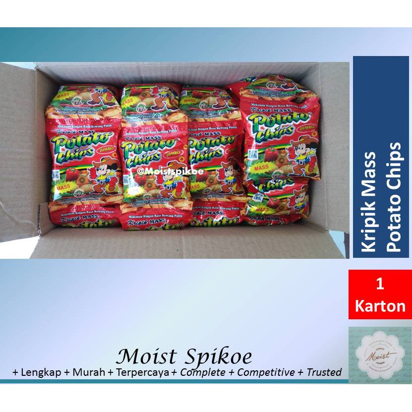 KRIPIK MASS POTATO CHIPS KARTON GOLDEN CHIP
