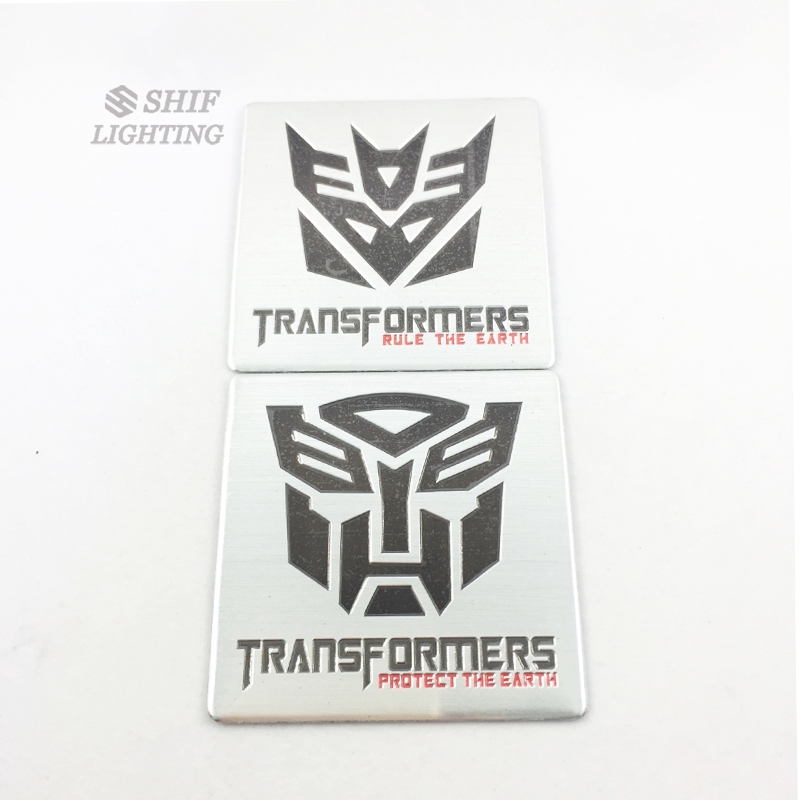 1pc Stiker Emblem Logo Transformer Bahan Aluminum Untuk Motor