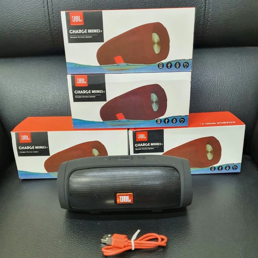 Spiker Blututh Tabung Oval Bulat Panjang I Speaker Bluetooth Bass Stiker JBL Kiri Kanan dan Depan I Charge Mini 3+