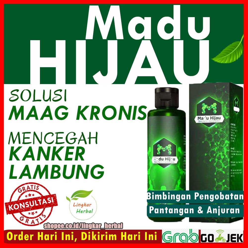 Jual Madu Hijau Herbal Asam Lambung Obat Maag GERD Kronis Anxiety Kanker Lambung Original Asli