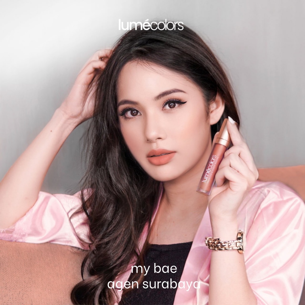 [3in1] LUMECOLORS Cheek Mousse Lipstik 5ml  Multifungsi Eyeshadow Perona Pipi Blus On Lumecolor Lipcream Bibir Kering shade my bae Stokist Lume Surabaya-2