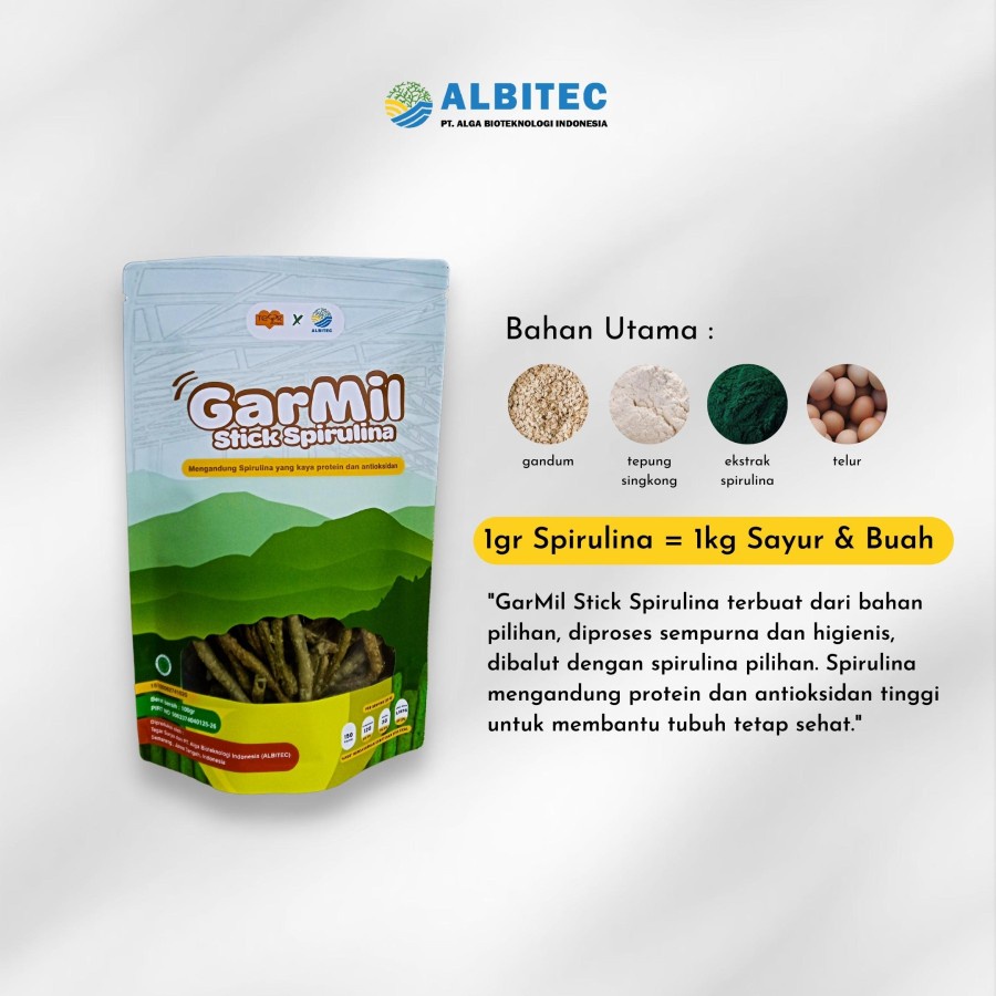

SNACK SEHAT SPIRULINA/GARMIL/STIK SPIRULINA