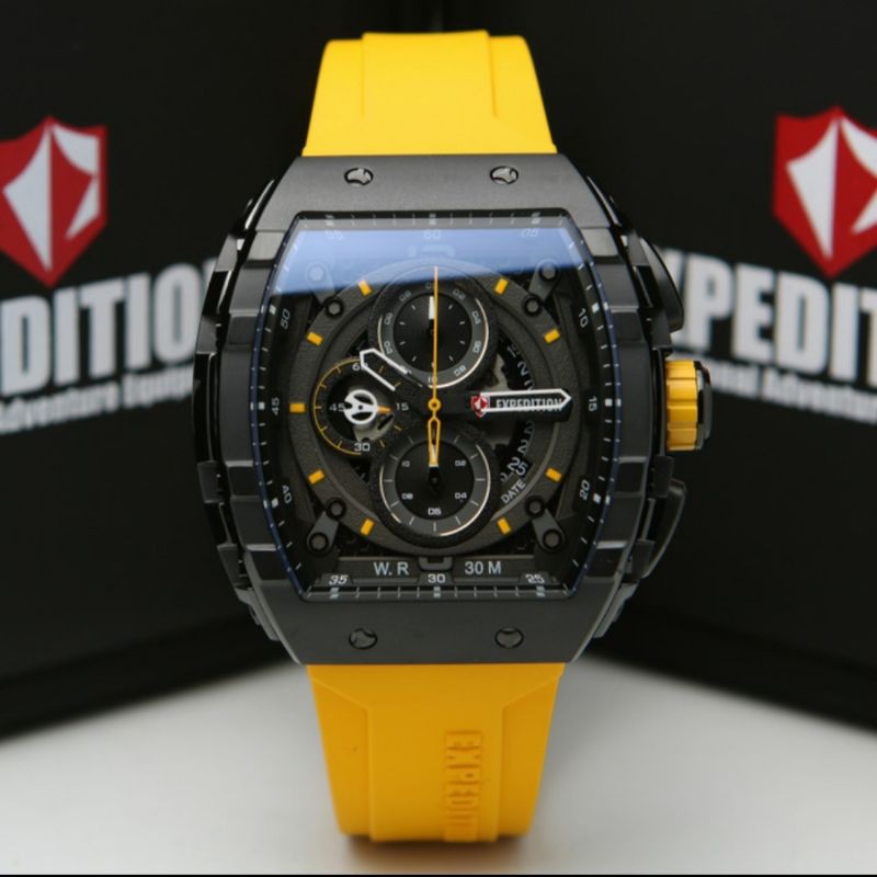 EXPEDITION E 6782 BLACK YELLOW DIAL YELLOW E6782 PRIA ORIGINAL