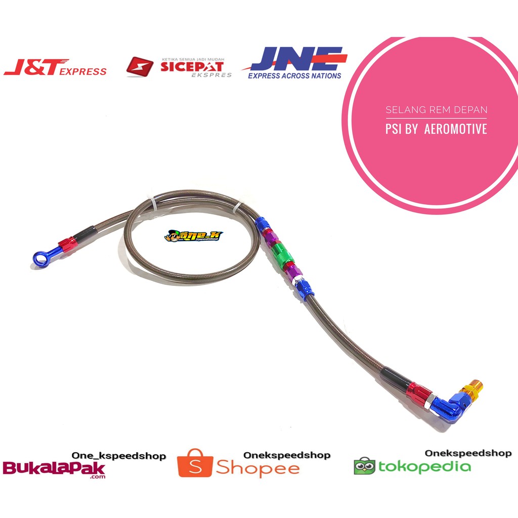 Tali Kabel Selang rem depan psi 95cm ARM aeromotive import universal