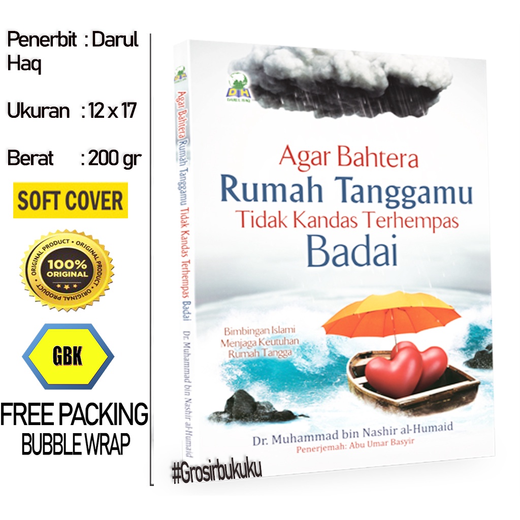 Buku Agar Bahtera Rumah Tanggamu Tidak Kandas Terhempas Badai - Darul Haq