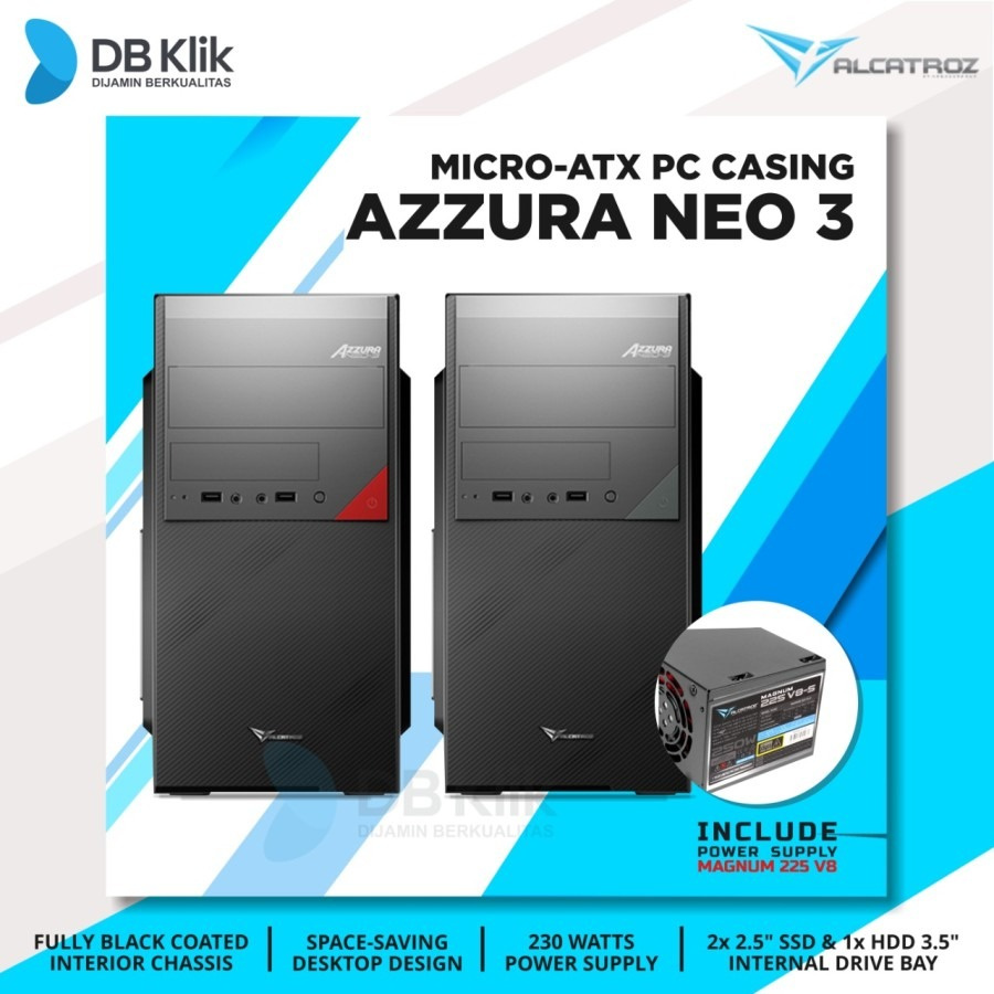 Casing Alcatroz Azzura NEO 3 Micro-ATX | Alcatroz Azzura NEO III m-ATX