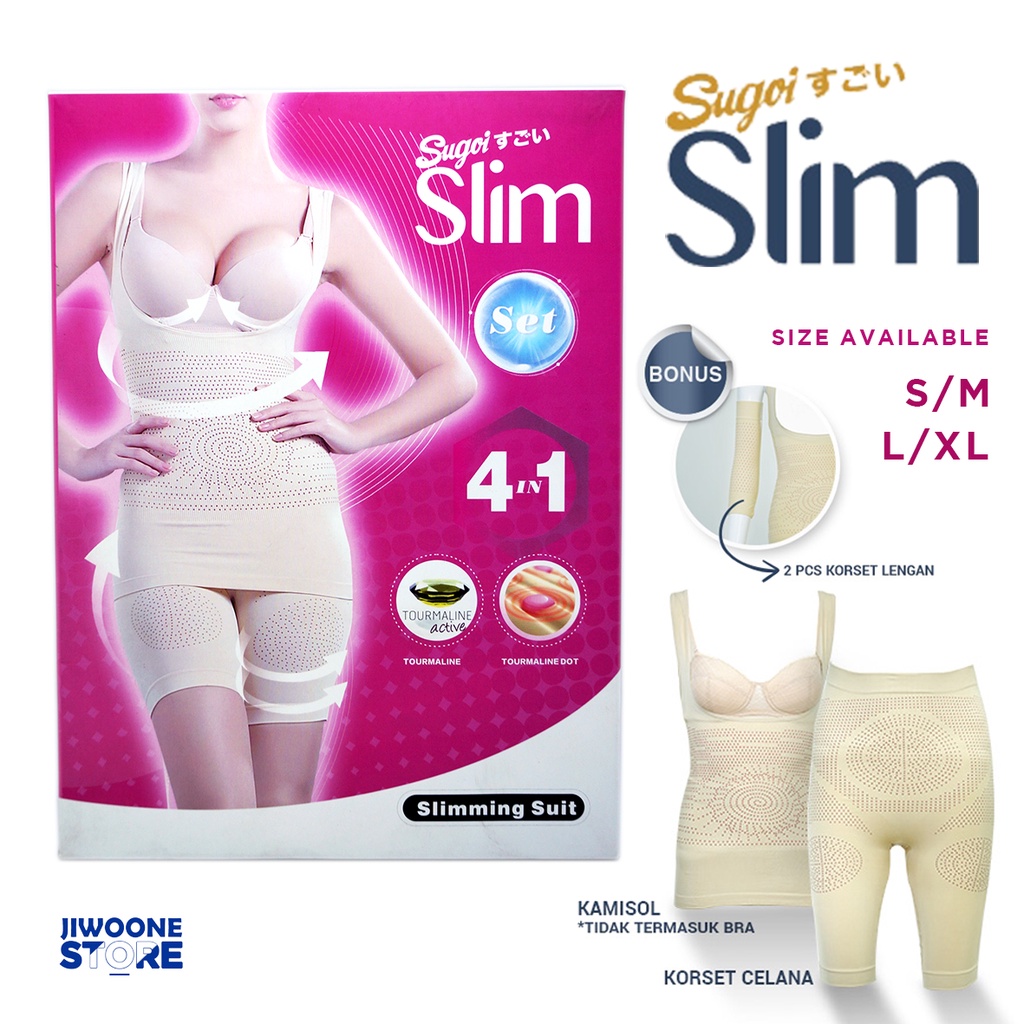 [Promo] Sugoi Slim Japan Slimming Suit Original with Tourmaline Korset Kecantikan Sexy