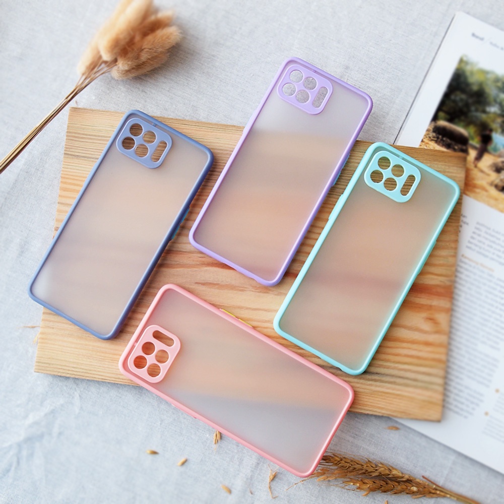 SOFTCASE OPPO A15 A3S A54 A7 A92 A9 2020 RENO 4 5 5F SOFTCASE MACARON CAMERA PROTECTOR