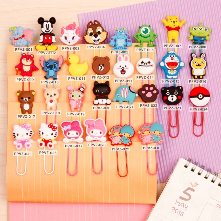 

PREMIUM Cartoon Paper Clip/ Bookmark/ Klip Kertas