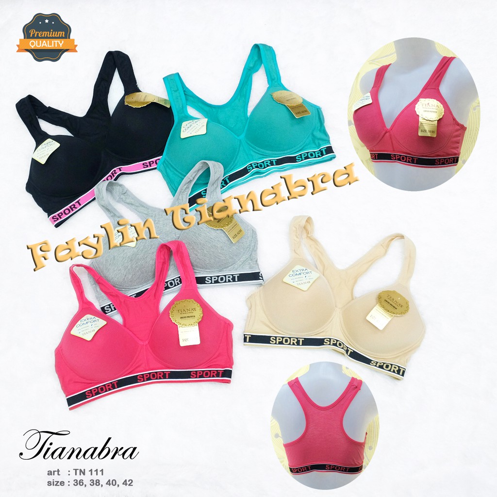 TIANA | Sport BRA Busa Tipis / Atasan Sport Busa / BH Sport / art TN MS 111