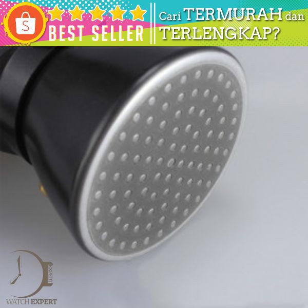 OneTwoCups Espresso Coffee Maker Moka Pot Teko Stovetop Filter 300ml 6 Cups - MX001 - Black