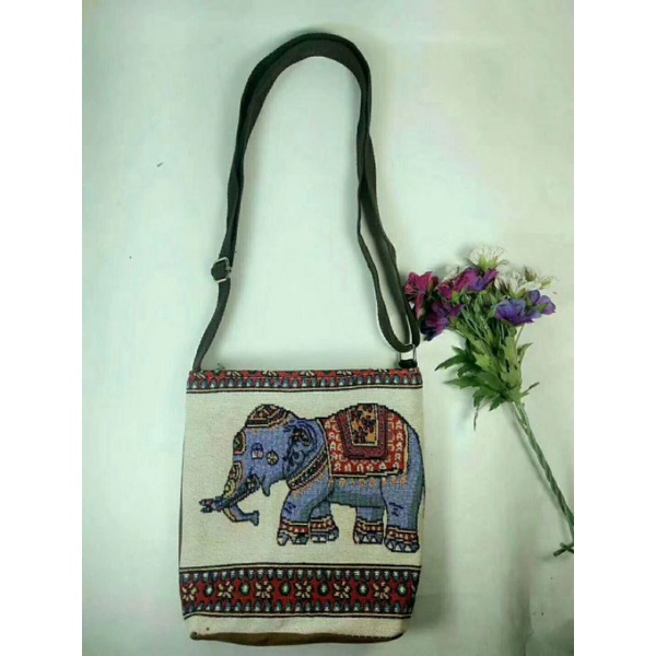 TAS SELEMPANG KANVAS  ETNIC THAILAND RB1816#(2res)