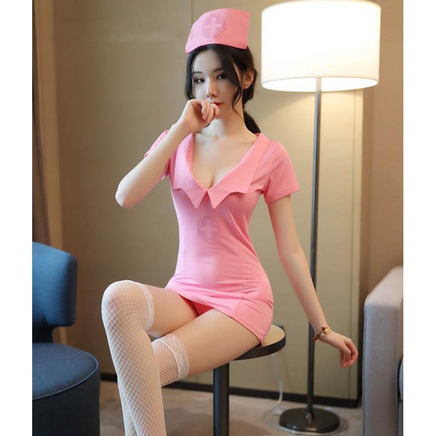 Baju sexy wanita nurse uniform sexy lingeries