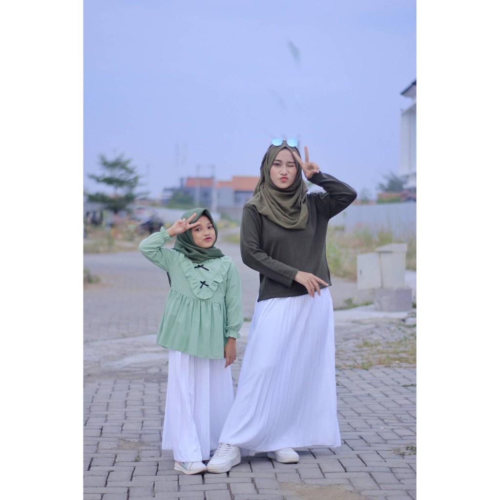 ROK PLISKET ANAK PEREMPUAN 833.A PRISKET ANAK PANJANG PLEATED SKIRT FLARE SKIRT MAYUNG FLOWY REMPEL