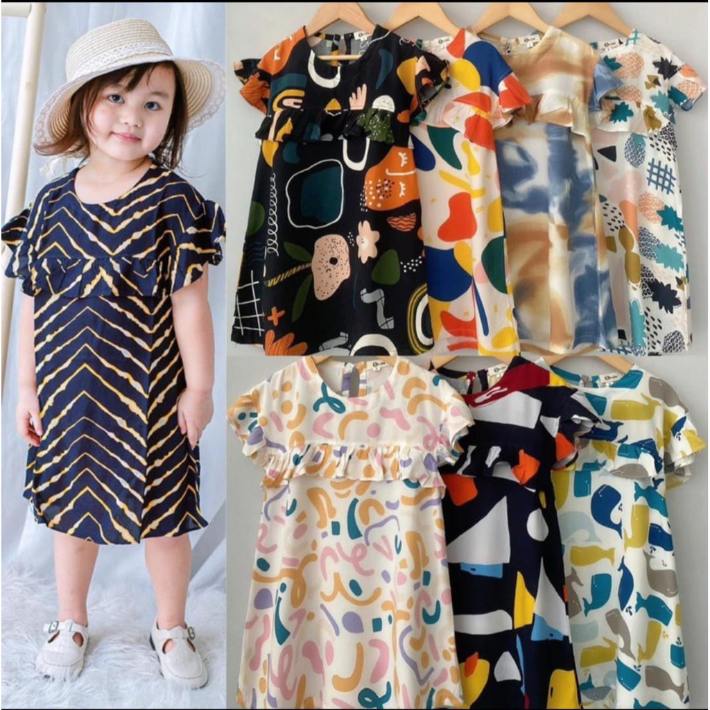 SMILEE DRESS ANAK BAHAN RAYON