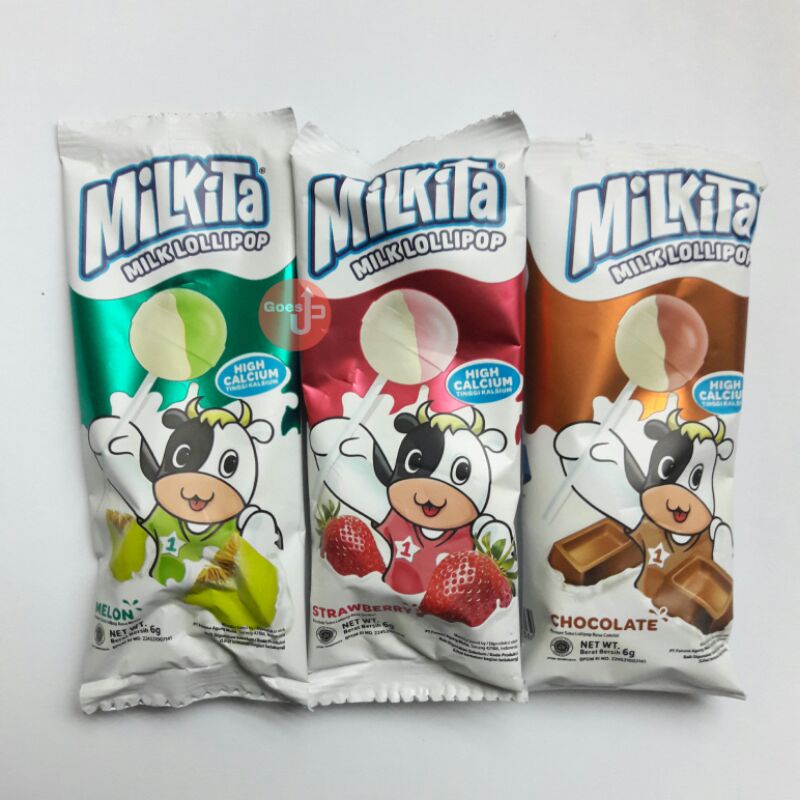 

[Bisa COD] Milkita Permen Tangkai Lollipop Pack Isi 30 pcs | Permen Susu Milkita Tangkai Permen Lolipop