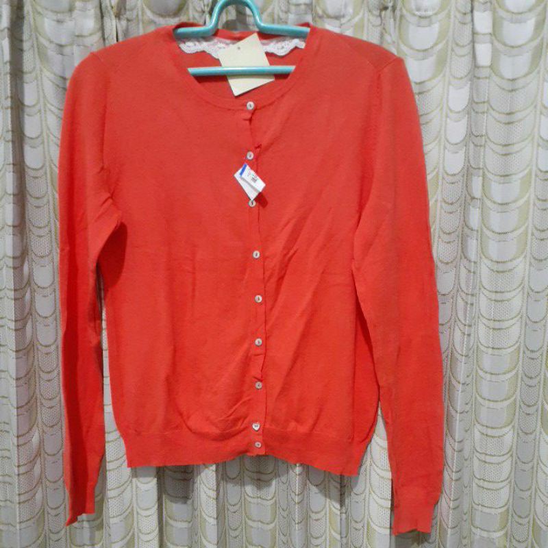Cardigan Orange brand Earth Music & Ecology