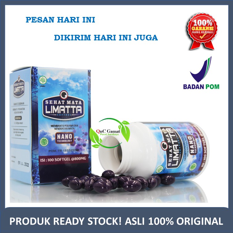 Obat Herbal Ablasio Retina - Walatra Sehat Mata Limatta Softgel Asli