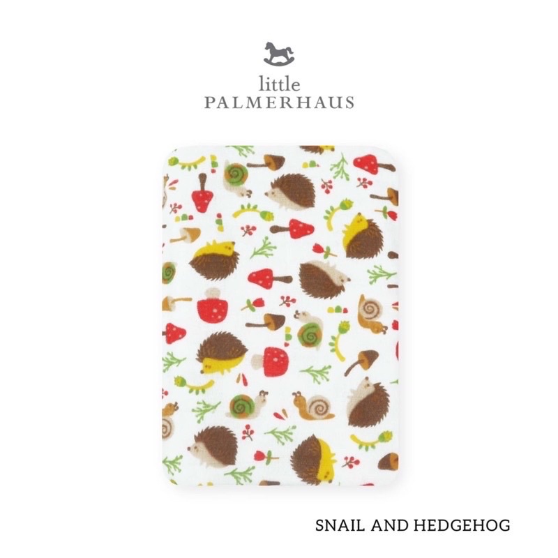 Little Palmerhaus Tottori Premium Baby Towel / Handuk bayi Tottori-Snail & Hedgehog