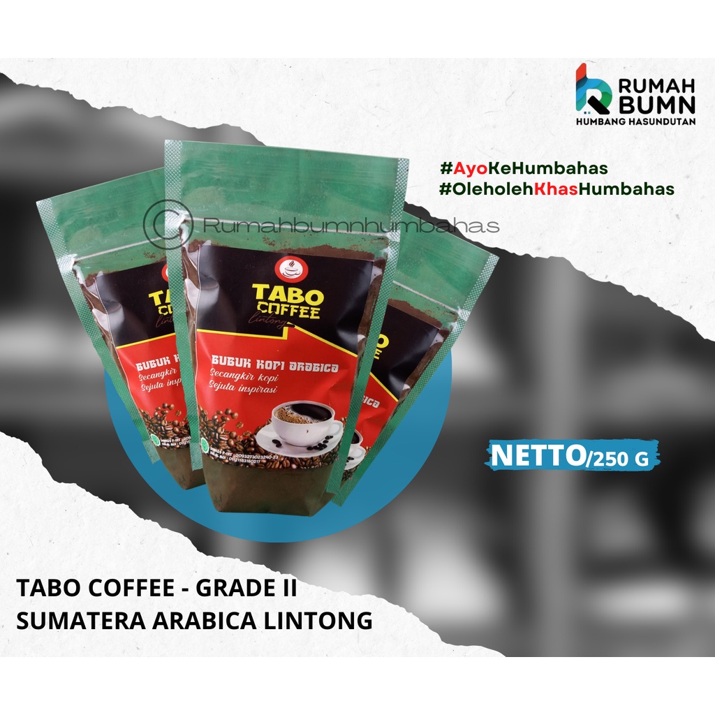 

TABONI COFFEE GRADE II - SUMATERA ARABICA LINTONG - 250 Gr / Free Packaging