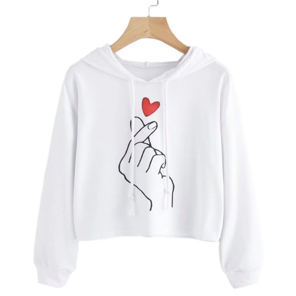 Sweater Hoodie Crop SARANGHAE BSR