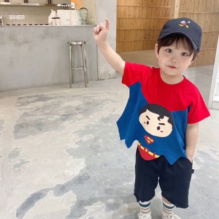 Keren 1 - 5 th Jalan Fashion Anak Bayi Cowok Laki Terlaris Lucu Babeebabyshop Berkualitas Baju Btman / Super Man PLAYSUIT ANIMAL BORDIR