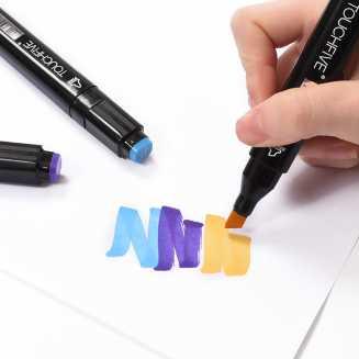 

[KODE 7KV] Spidol Warna / Sepidol Warna Warni / Spidol Dual Side Fine Art Brush Pen Art Marker Set