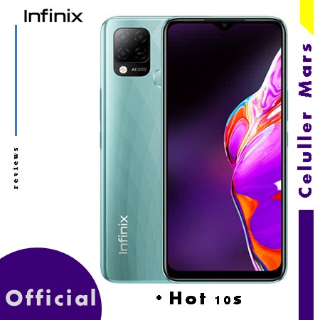 Infinix Hot 10S 6/128GB Garansi Resmi, 48MP Camera, 6000mAh, Helio G85 - Hijau