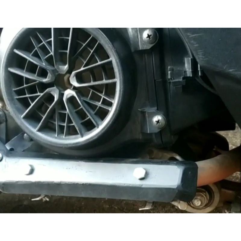 Cover leher knalpot pelindung gamis dan pelindung kaki Beat/Scoopy/Spacy/Vario 110 fi