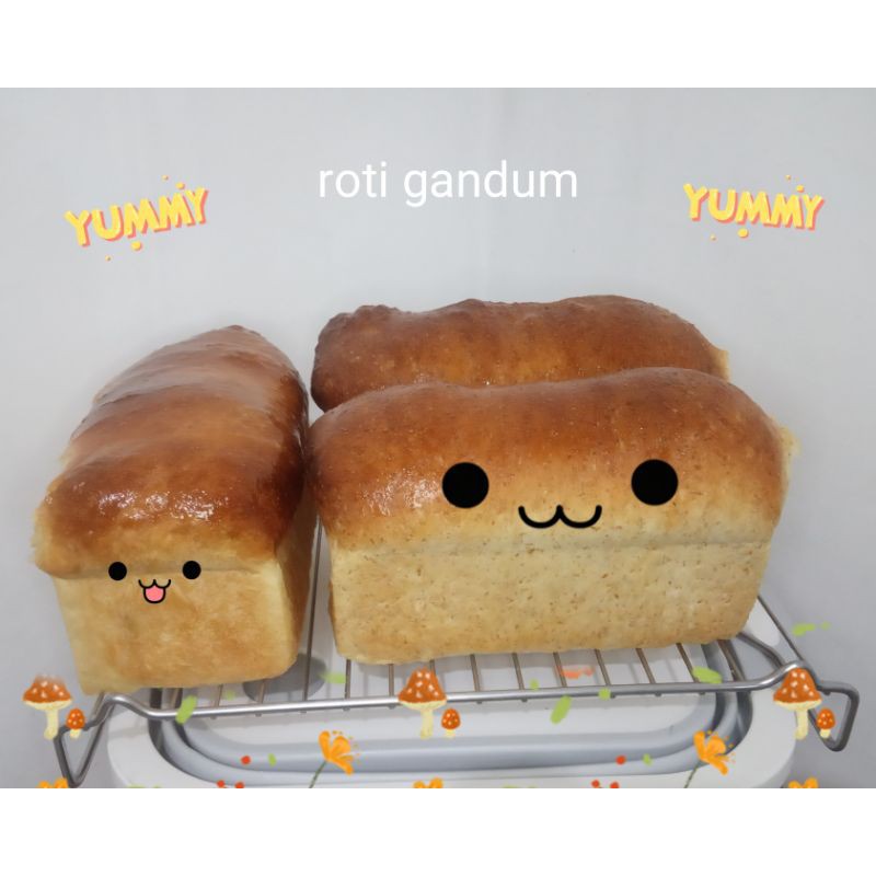 

roti tawar gandum home made