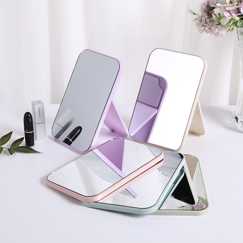 [ HARGA PROMO ] Cermin Lipat Persegi Portable Beauty Mirror Kaca Rias Make Up