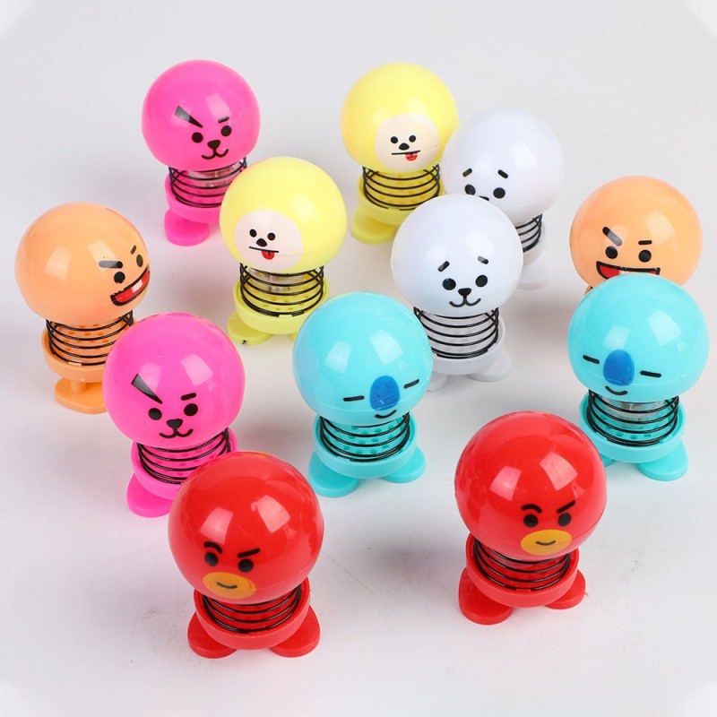 Grosir - B563 (TANPA BOLA LED) Boneka Goyang  / Goyang / Emoji doll LED Shaking Head