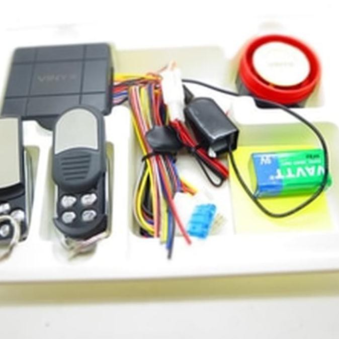 ALARM MOTOR + REMOTE Vinyx + baterai