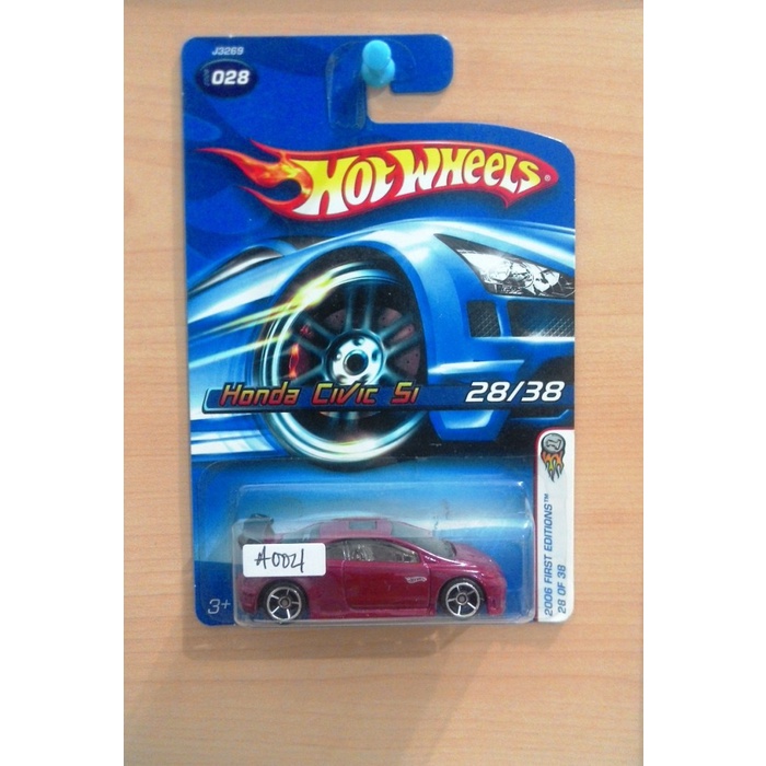 COD Hot Wheels Honda Civic Si Red Maroon 2006 First Editions #028 MURAH