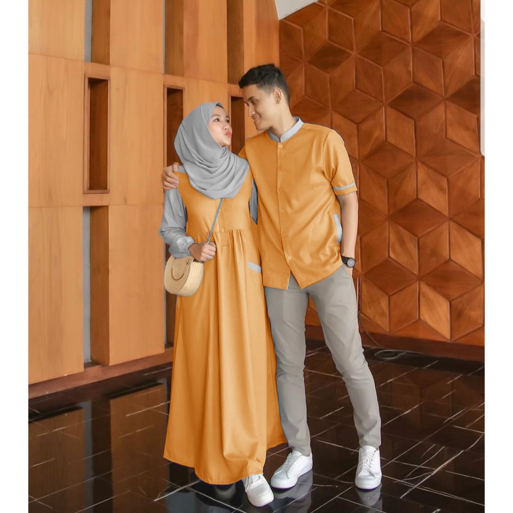 [COD] Farel Couple / Fenela Cp Baju Pasangan Kondangan Pesta Muslim Termurah