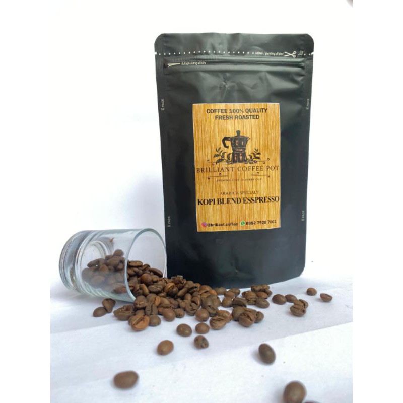 

KOPI ARABICA BLEND ESPRESSO ACEH GAYO 1KG ( 1000GR ) I BRILLIANT COFFEE SPECIALTY