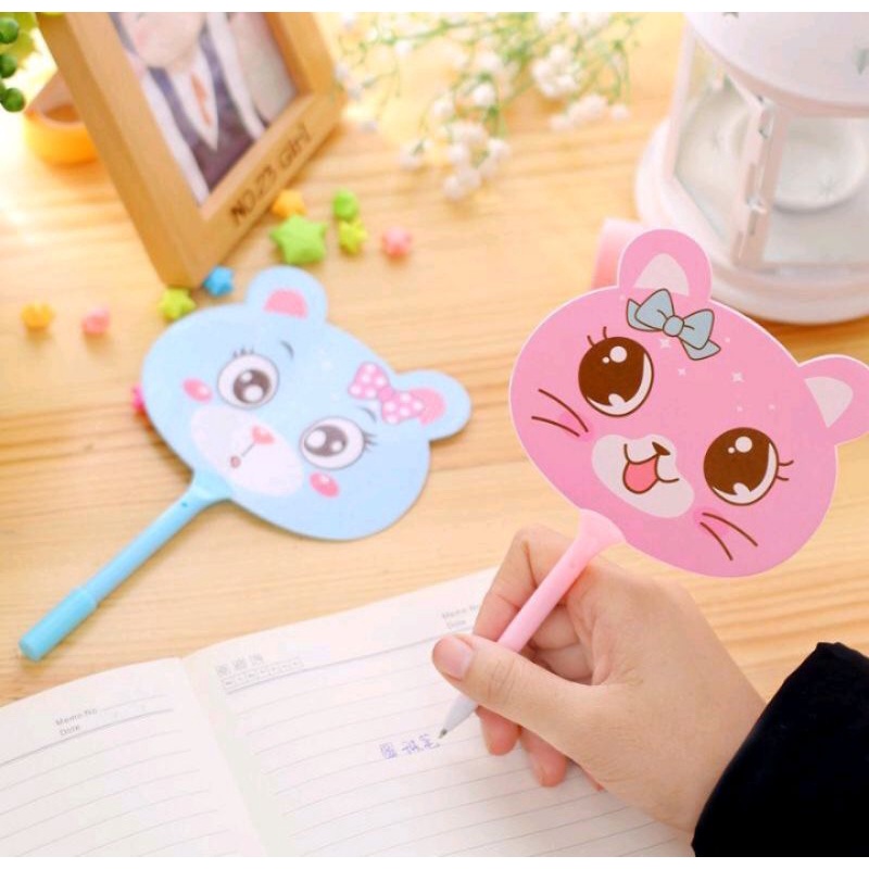 

Pulpen motif kipas gambar lucu/pulpen lucu/kipas lucu