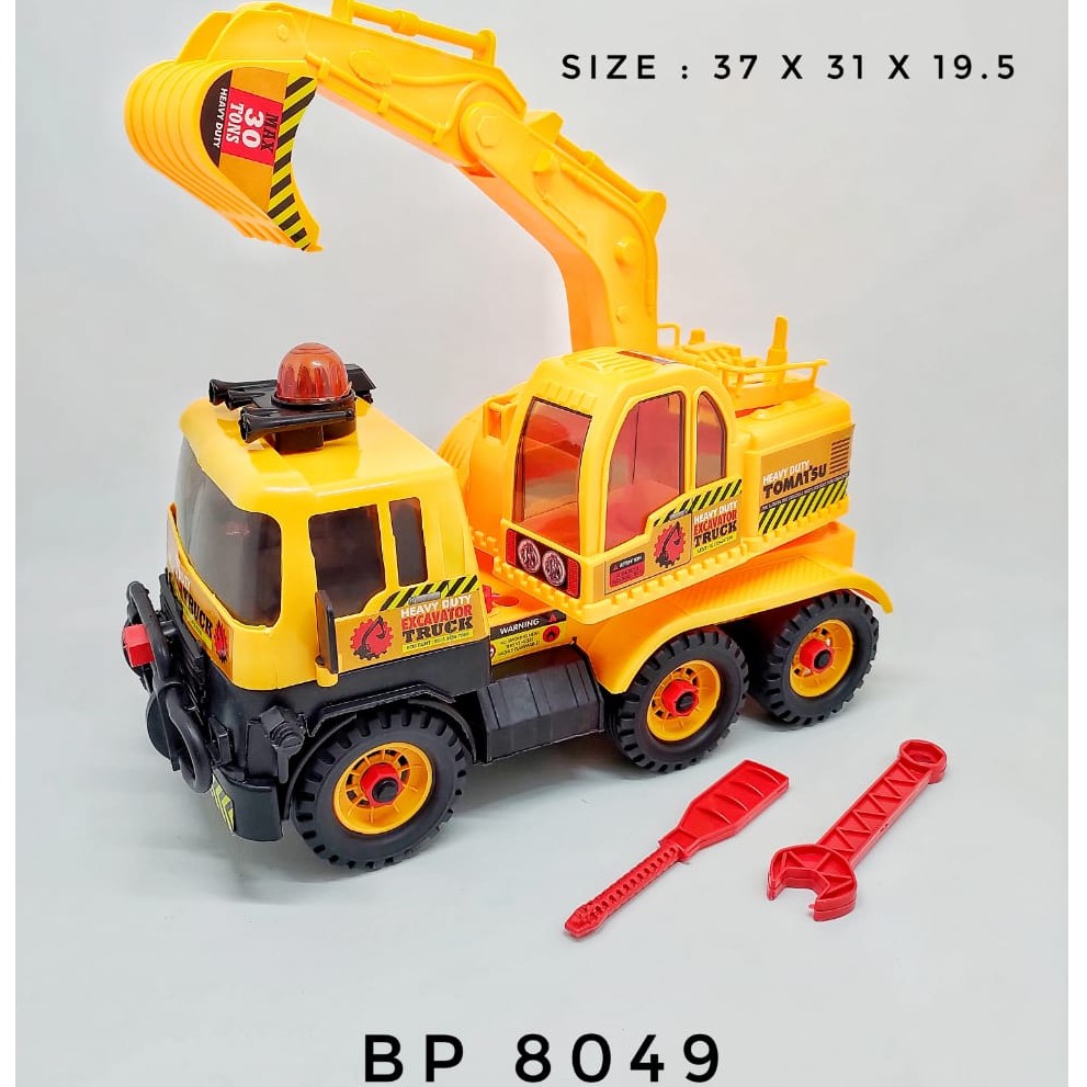 Mobil Mobilan DIY Assemble Truck Mainan Anak Truk Konstruksi Rakit Besar BP8046/ BP8047/BP8049