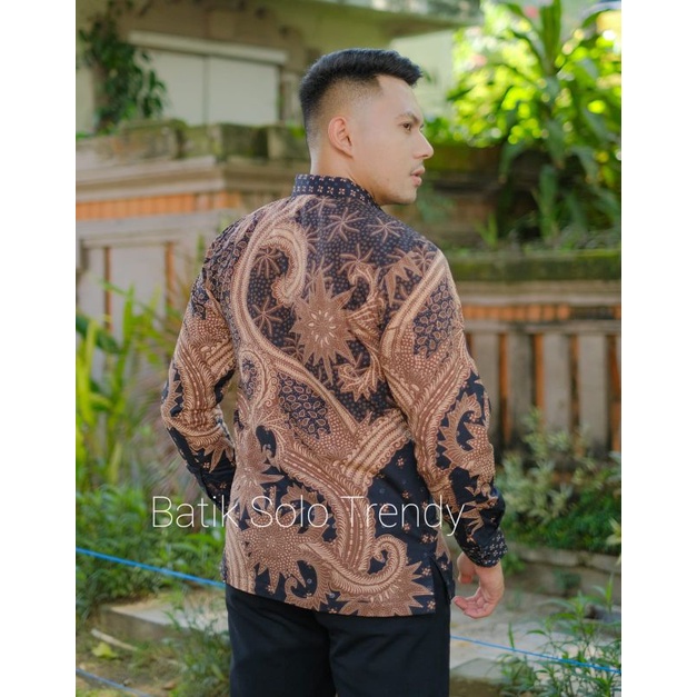 LAKSMANA KEMEJA BATIK/BAJU BATIK PRIA PANJANG MURAH KAIN HALUS FULL FURING