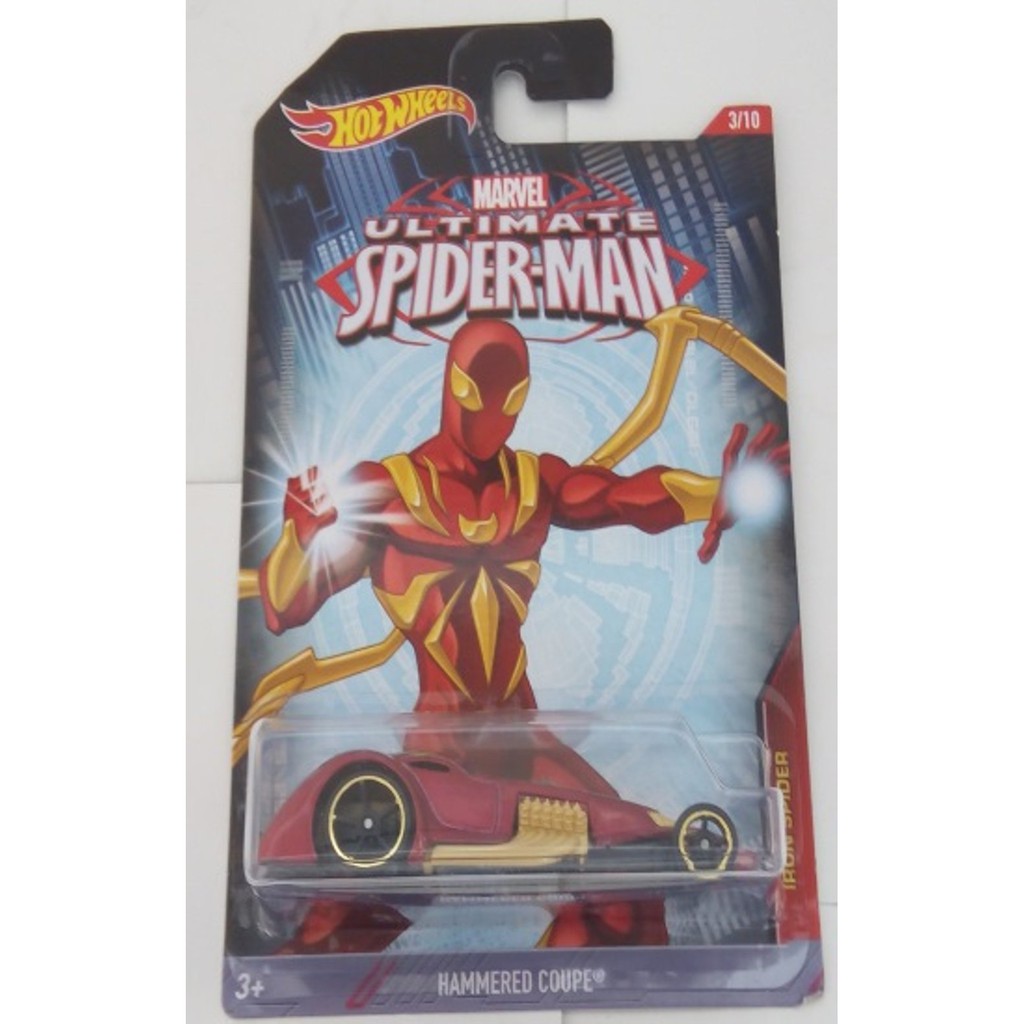 Unik HotWheels 1 64 Utimate Spiderman   Hammered Coupe Diskon