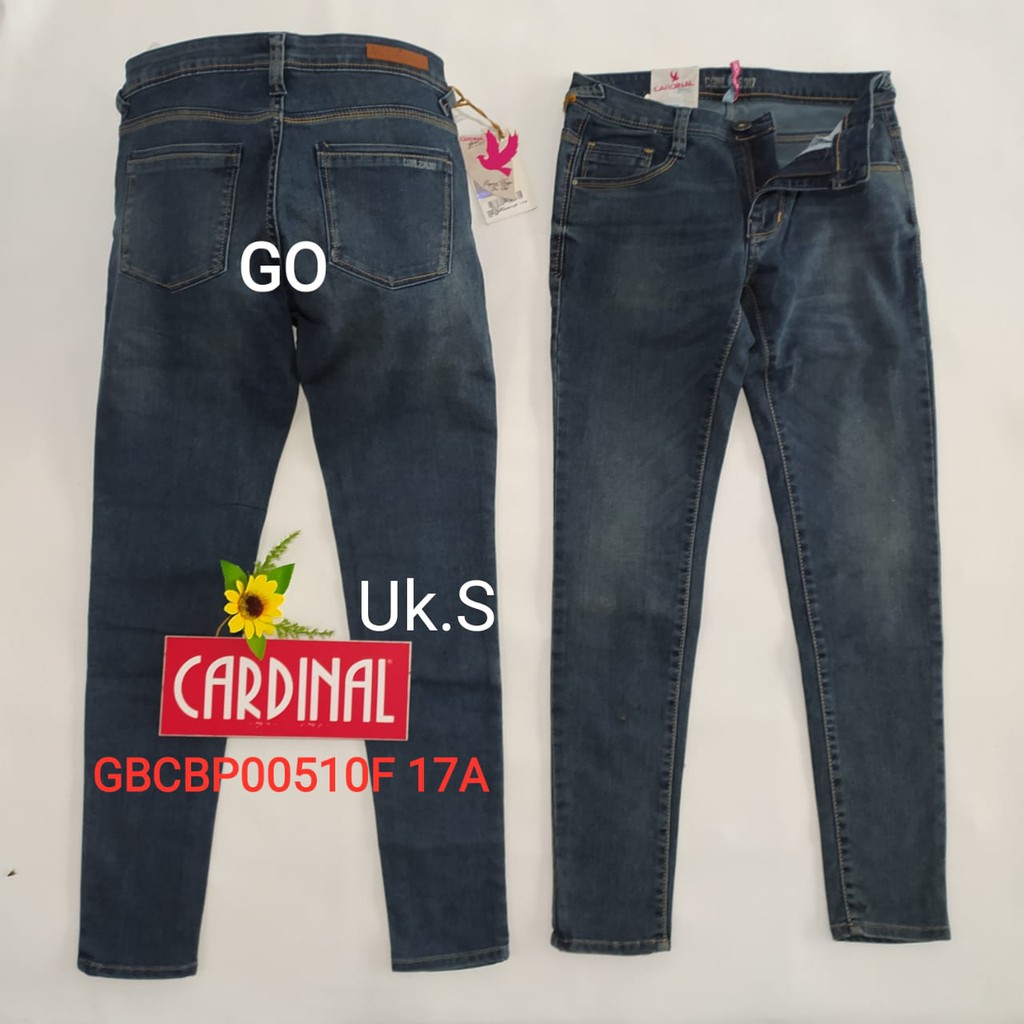 gof S CELANA JEANS CARDINAL Pensil Casual Stretch Skinny Slimfit Super Skinny Celana Panjang Ladys