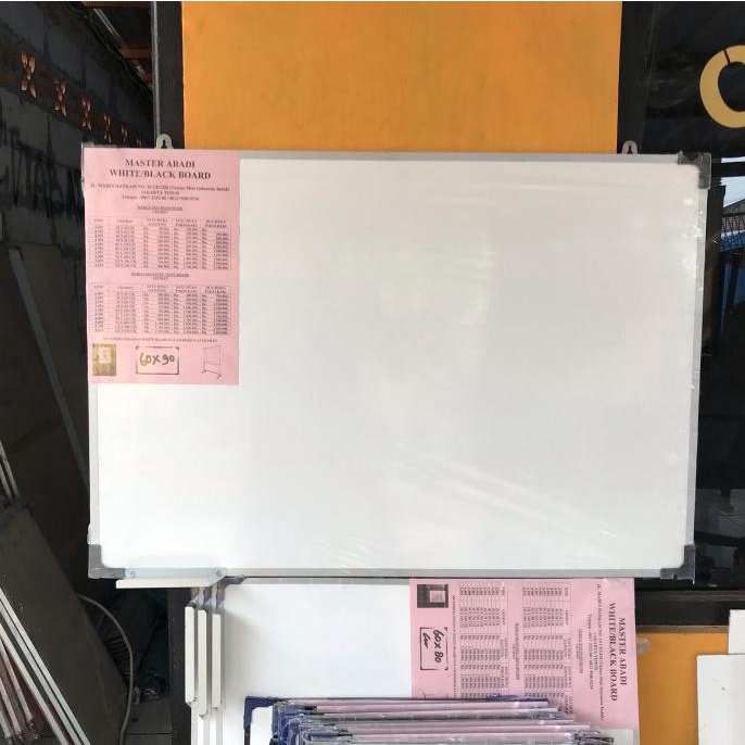 

[COD] Papan tulis putih / whiteboard 60X90 STOK TERBATAS Kode 344