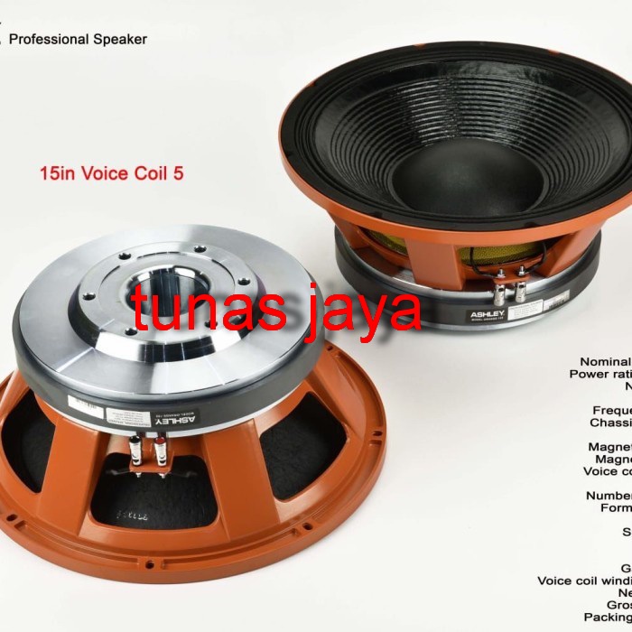 Speaker Component Ashley Orange155 ORANGE 155 Original Voice 5 coil